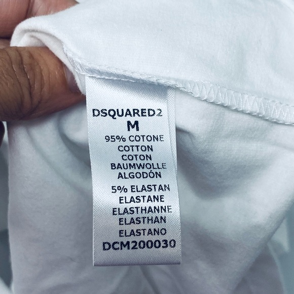 DSQUARED2**White T-Shirt**Med. $385 - Picture 3 of 3